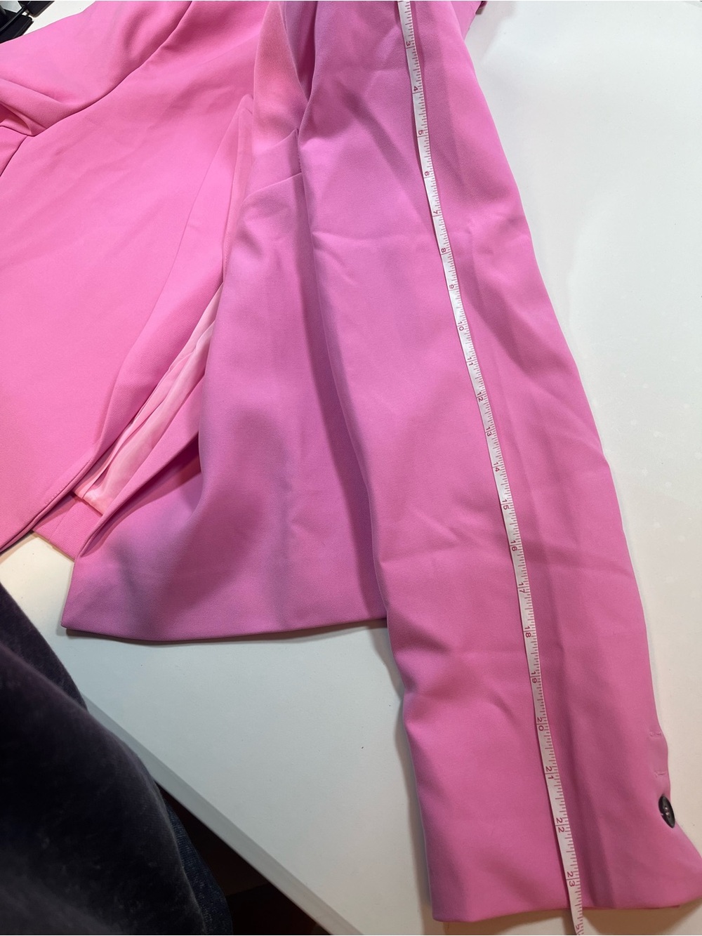 Entro NWT Hot Pink Cropped Blazer Jacket Size Large - Picture 7 of 8